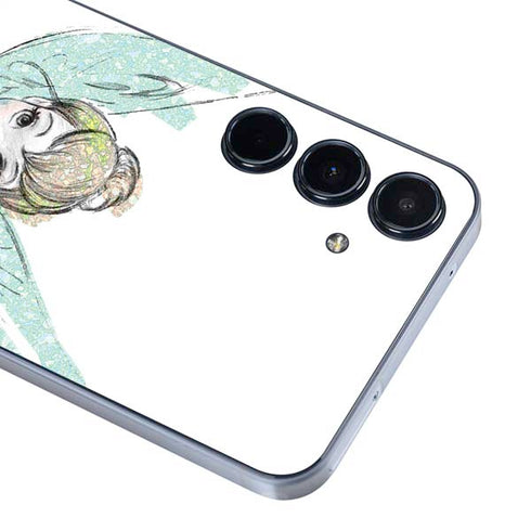 Disney Tinker Bell Watercolor Fairy Art Galaxy A35 5G Skin